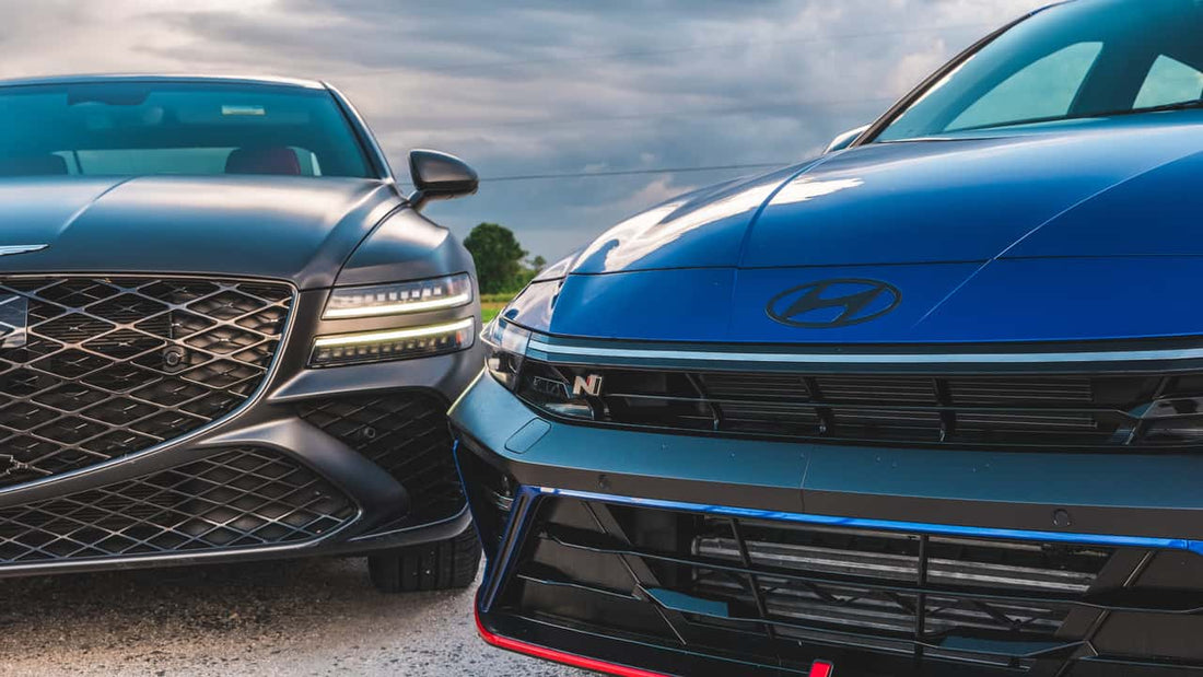 "Batalla de titanes: Genesis G80 vs Hyundai Elantra N"
