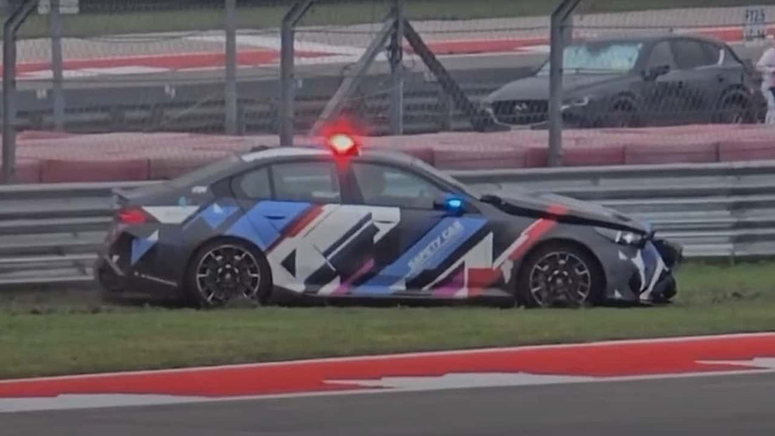 Accidente del BMW M5 Safety Car: Un giro inesperado en Austin