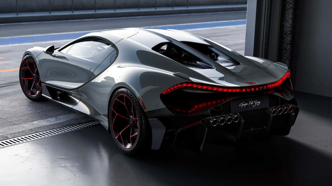 Bugatti venderá un tourbillon con ocho puntas de escape.