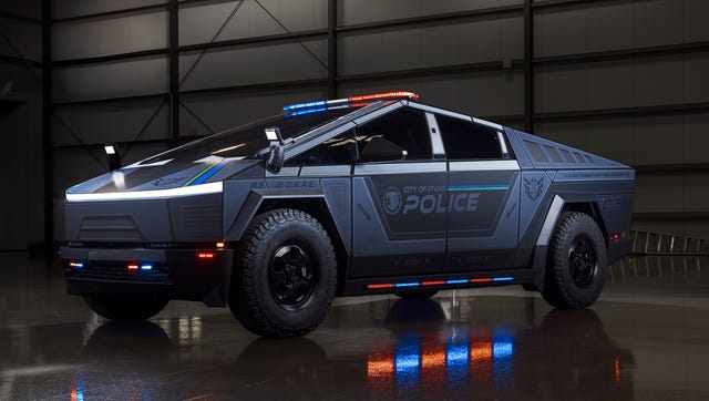 ## El Tesla Cybertruck Adaptado para Patrullar: Innovación en las Fuerzas del Orden