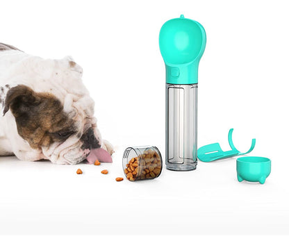 Botella de agua multifuncional 5 en 1 para mascota.