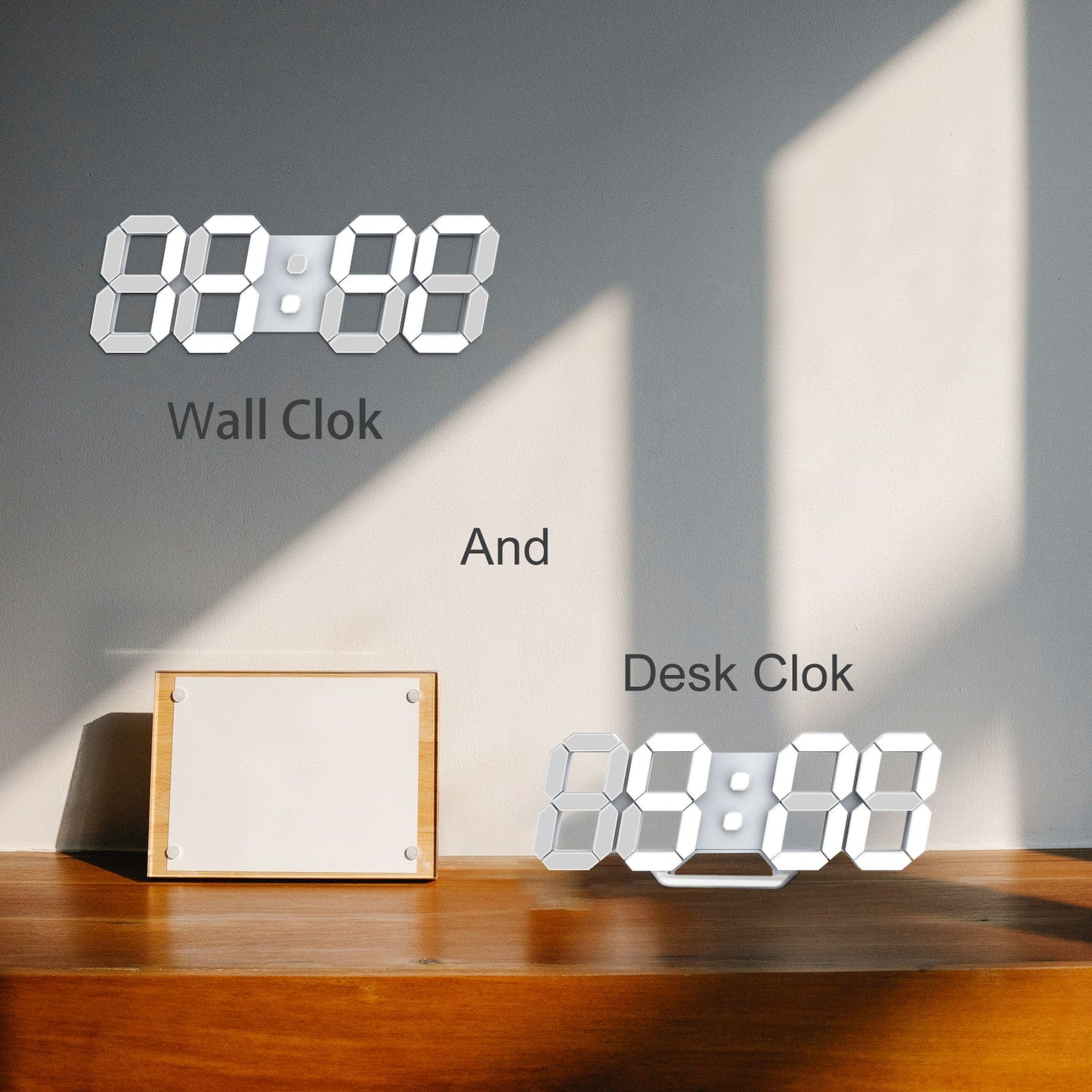 Reloj Led Digital para pared o mesa con alarma