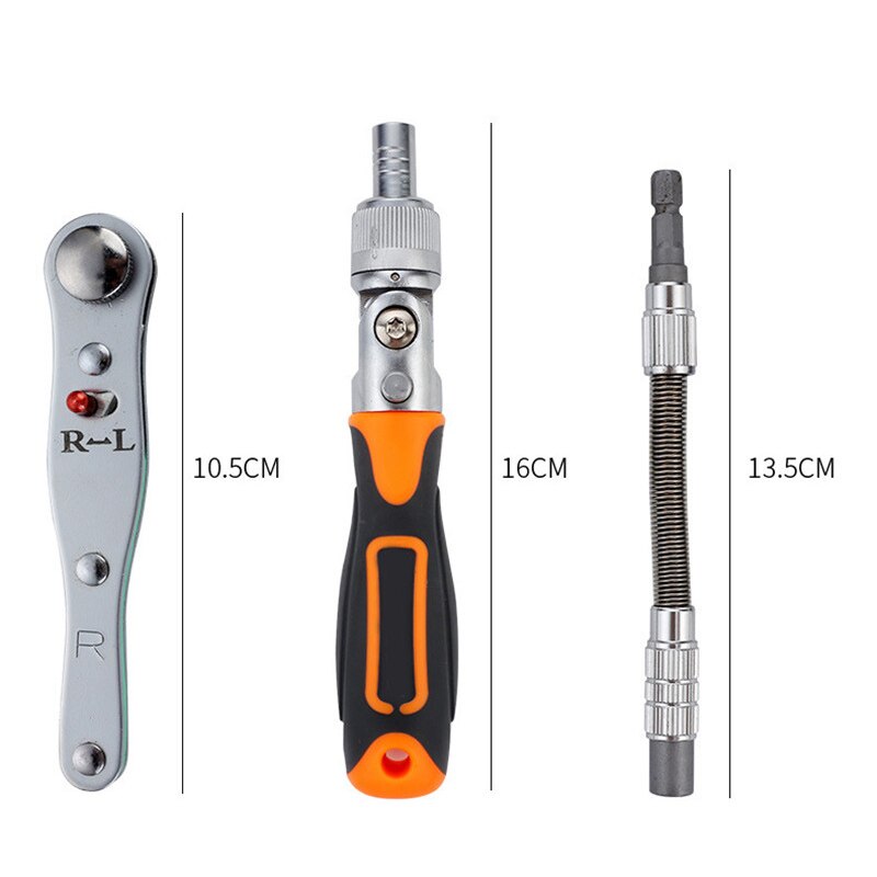 Juego de Puntas de Destornillador de trinquete de precisión de 38 Piezas