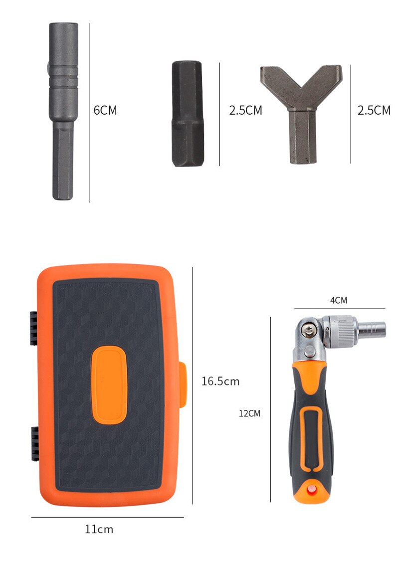 Juego de Puntas de Destornillador de trinquete de precisión de 38 Piezas