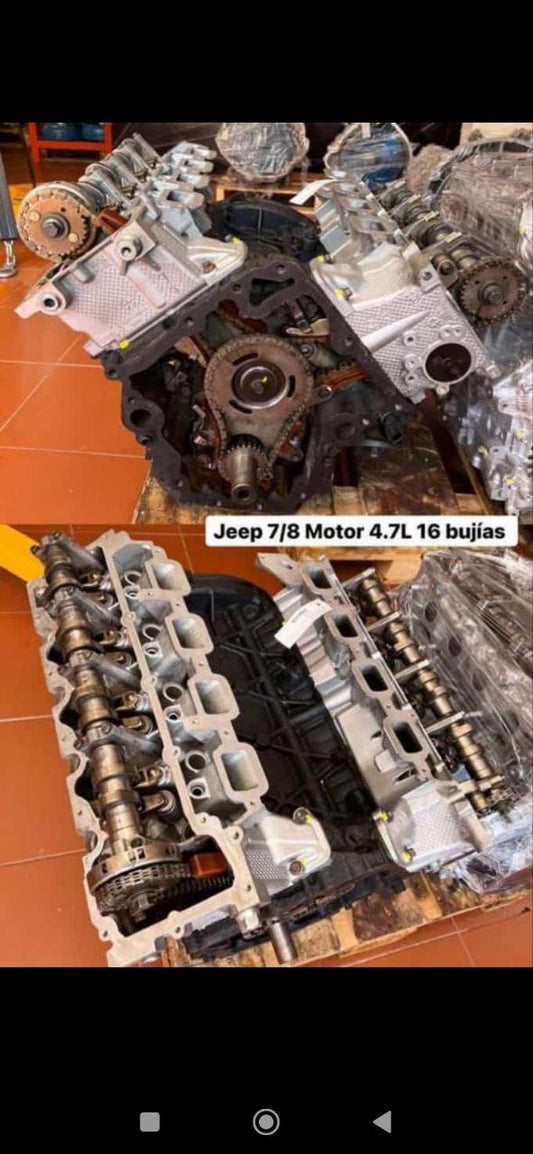 Motor para grand cherokee wk 4.7 año 2010, 16 bujias